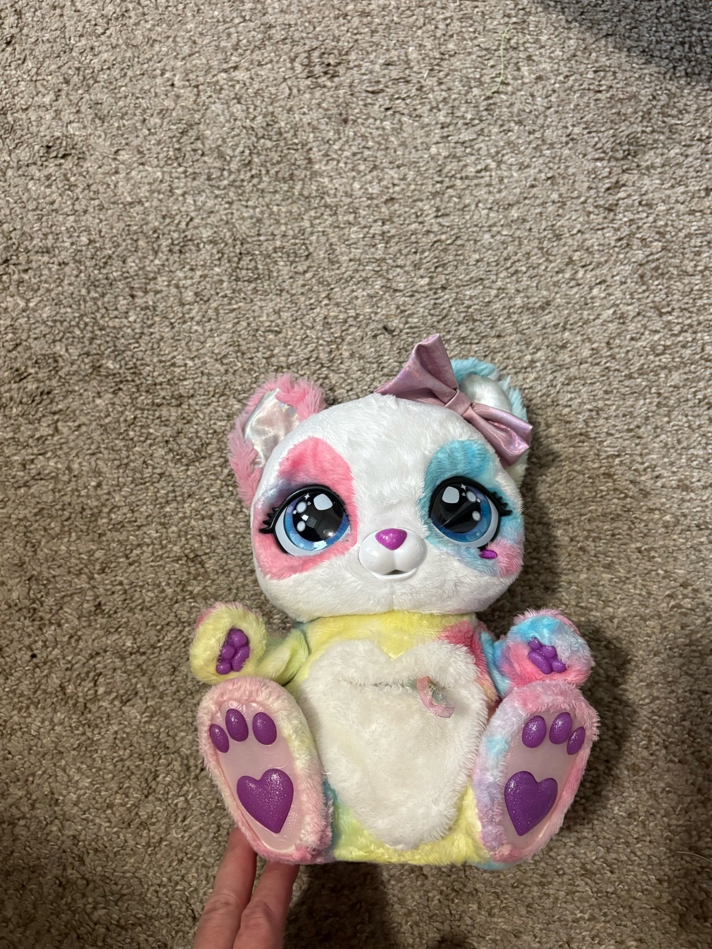 Spin Master Peek-A-Roo Interactive Rainbow Panda-Roo Plush